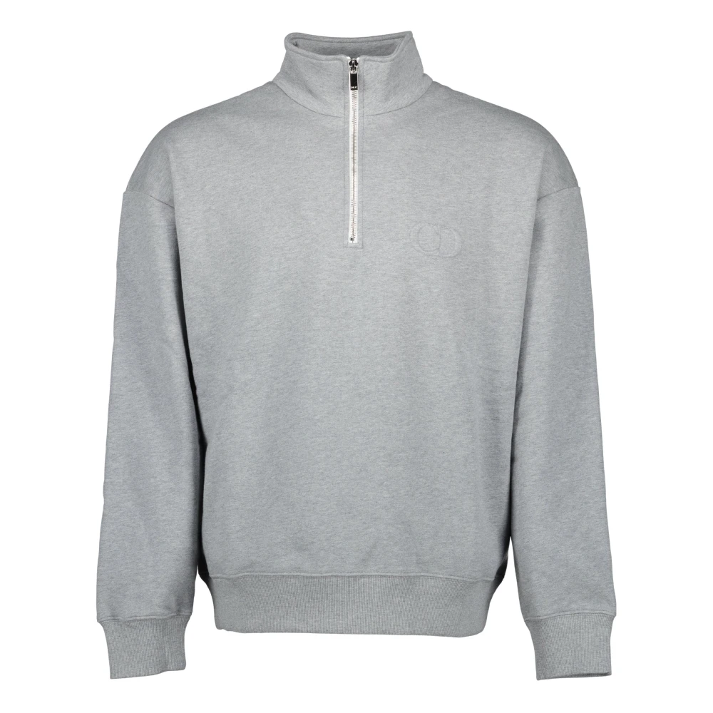 Dior Grijze Sweatshirt met rits Lente-Zomer 2025 Gray Heren