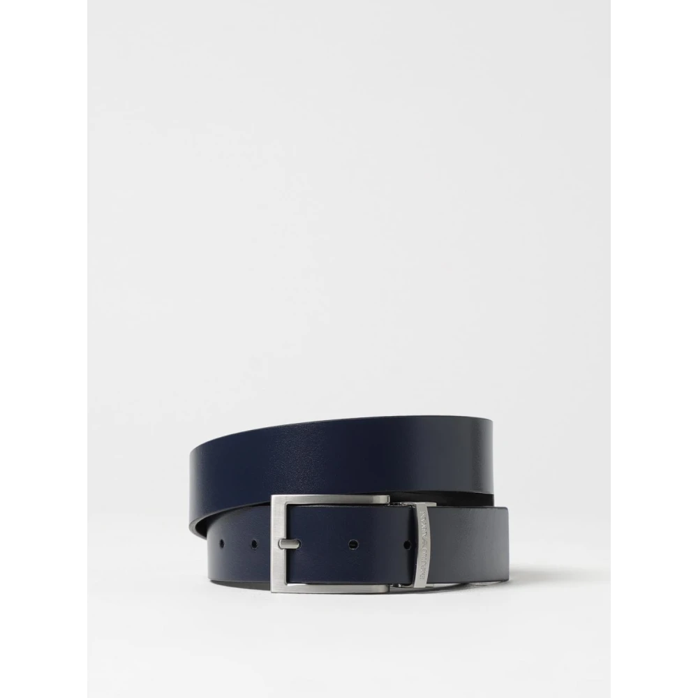 Emporio Armani Stijlvolle Riemencollectie Black Heren