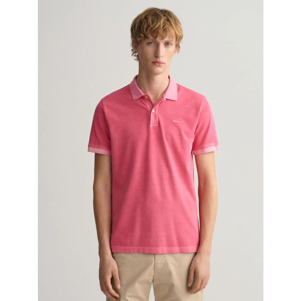 Gant Klassiek Heren Polo Shirt Pink Heren
