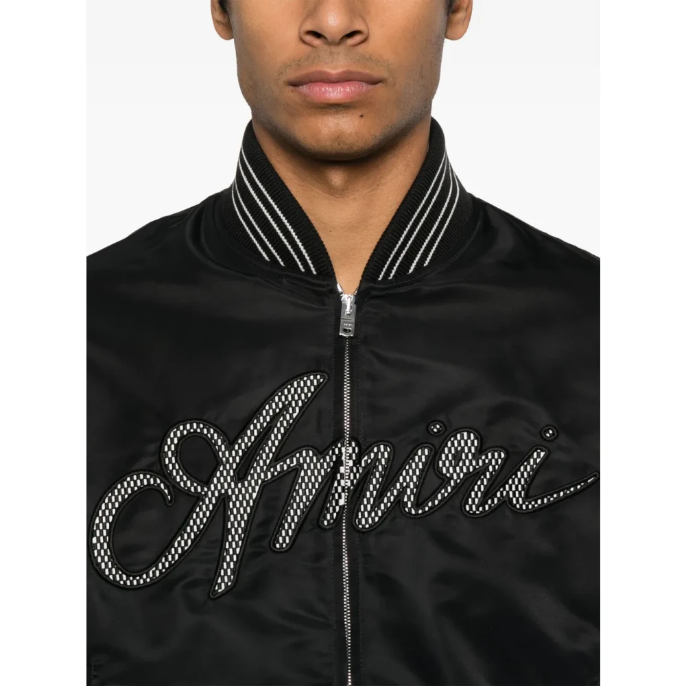 Amiri Script Bomberjack Black Heren