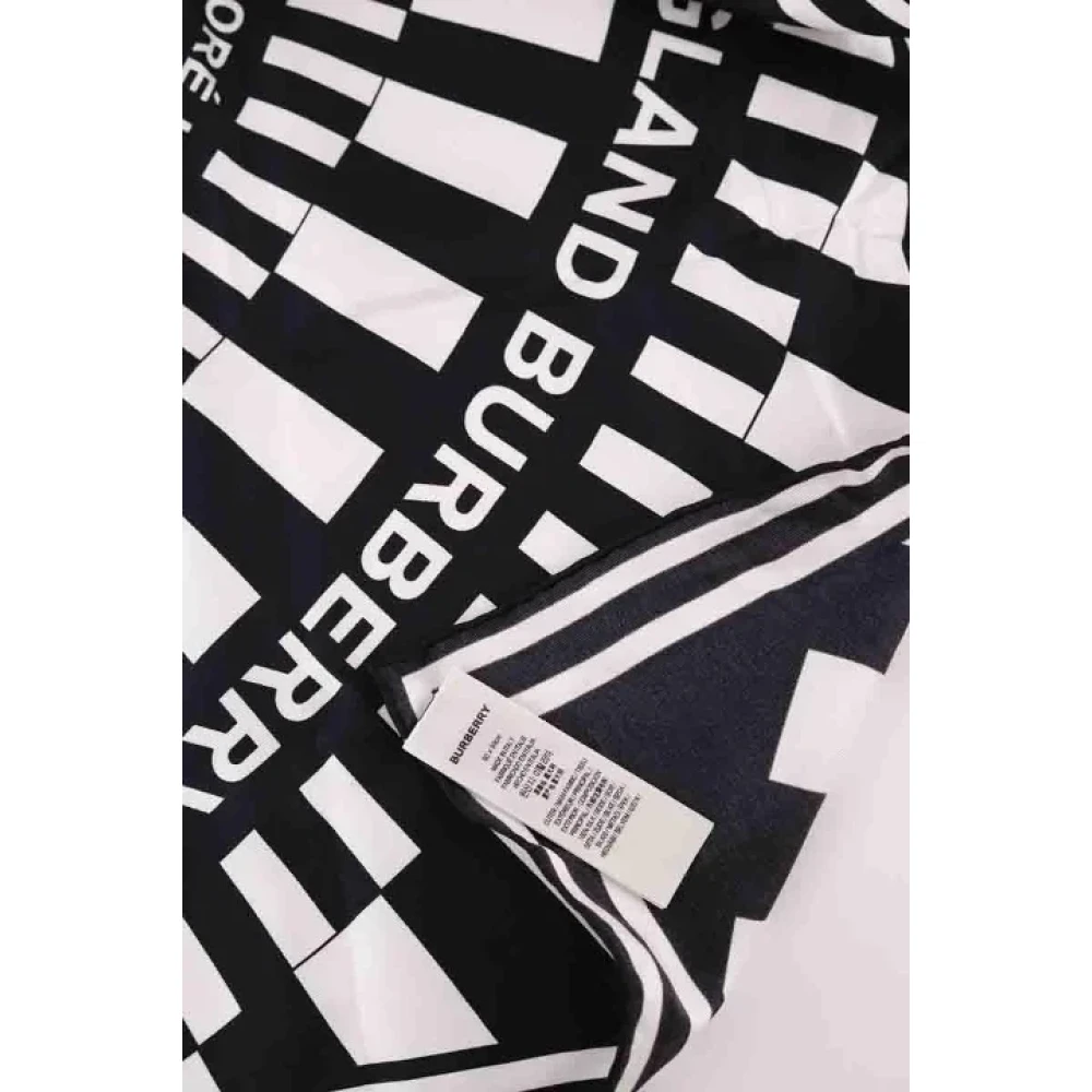 Burberry Vintage Pre-owned Fabric scarves Black Heren