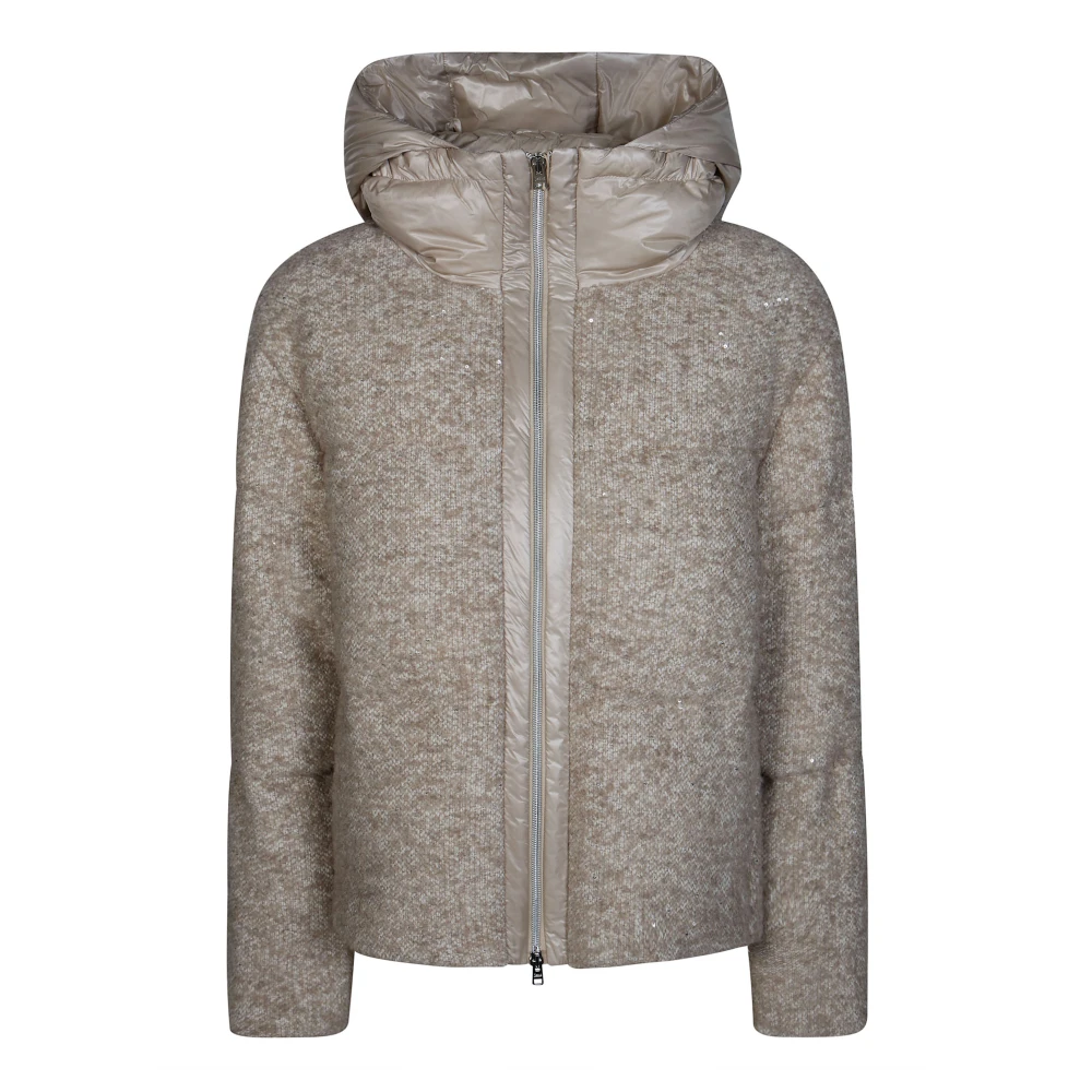 Herno Giubbotto - Female - Winter Jackets - Beige - Xl - Jackets