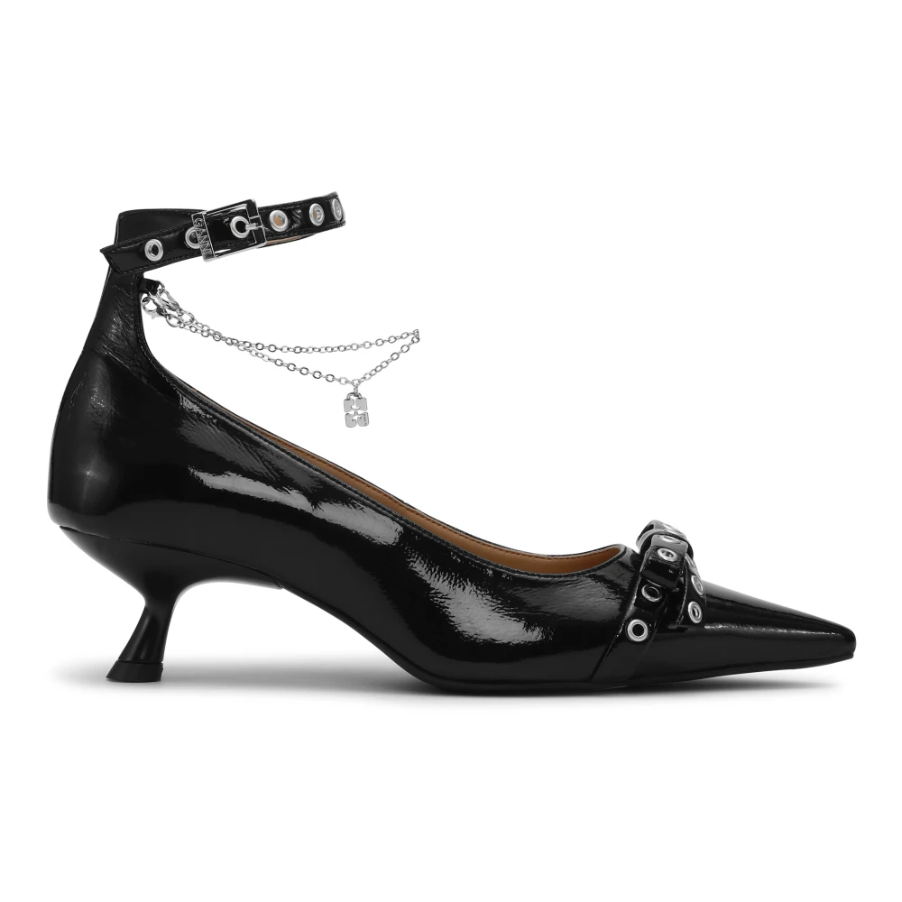 Ganni Zwarte Juweel Hak Pomp Schoenen Black Dames