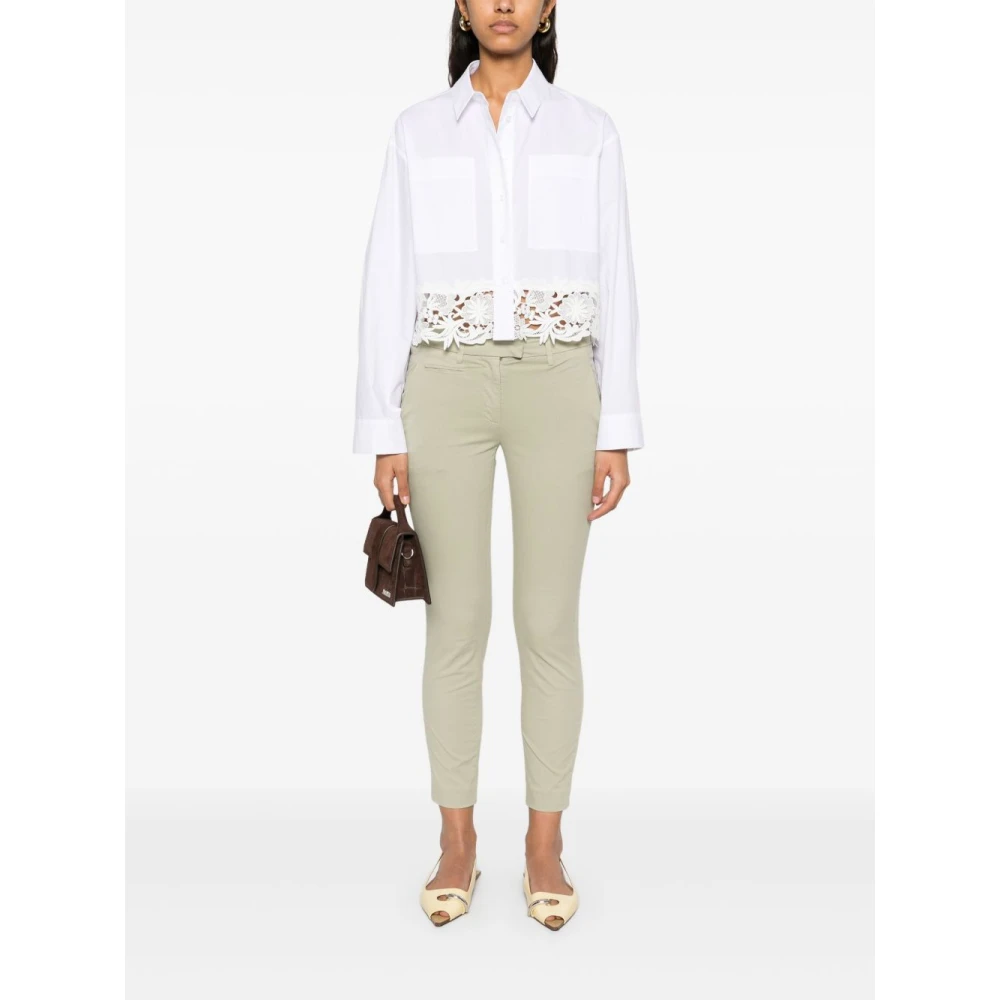 Twinset Witte Katoenen Overhemd Stijlvolle Pasvorm White Dames