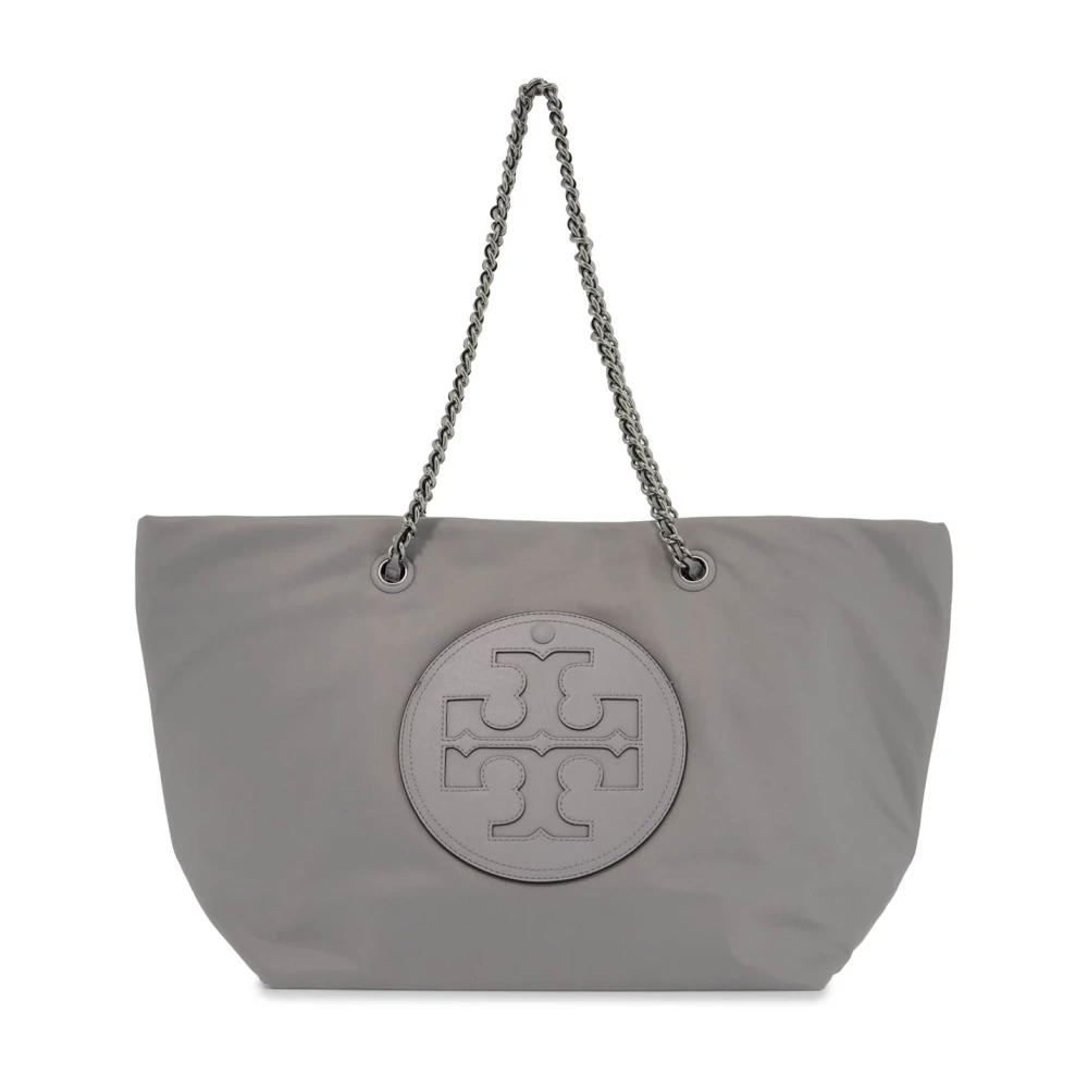 TORY BURCH Ella Ketting Handvat Winkel Tas Gray Dames