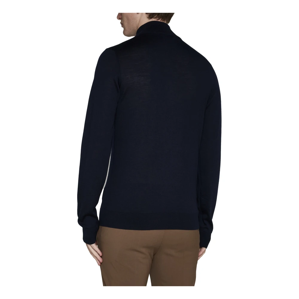 Piacenza 1733 Stijlvolle Sweaters in Wit Blauw Blue Heren