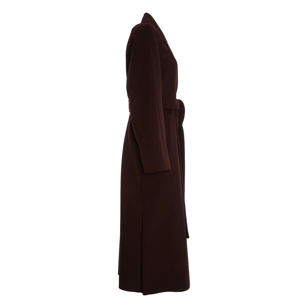 Max Mara Elegante Wol Mantelstijl Jas Red Dames