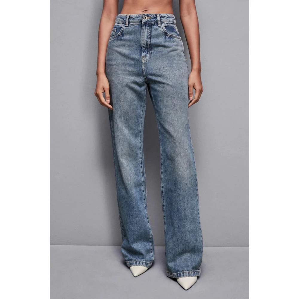 PATRIZIA PEPE Denim Essential Broek Art. 8P0487D1Wzb Blue Dames