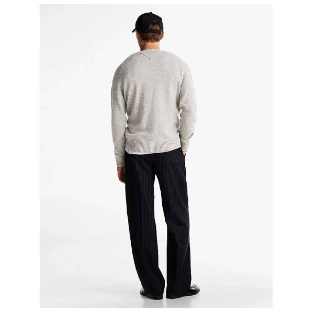 Tommy Hilfiger Ronde Hals Wollen Trui Gray Heren