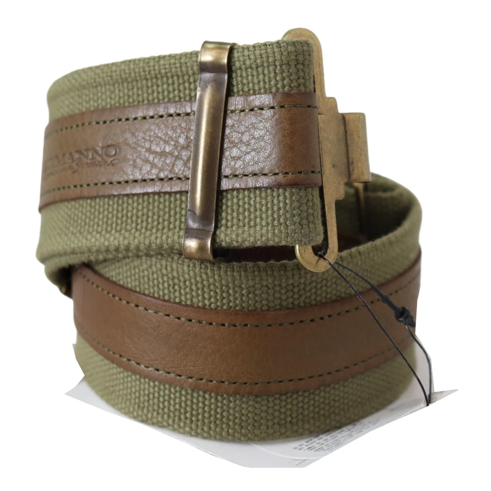 Ermanno Scervino Legergroene Rustieke Riem Green Heren