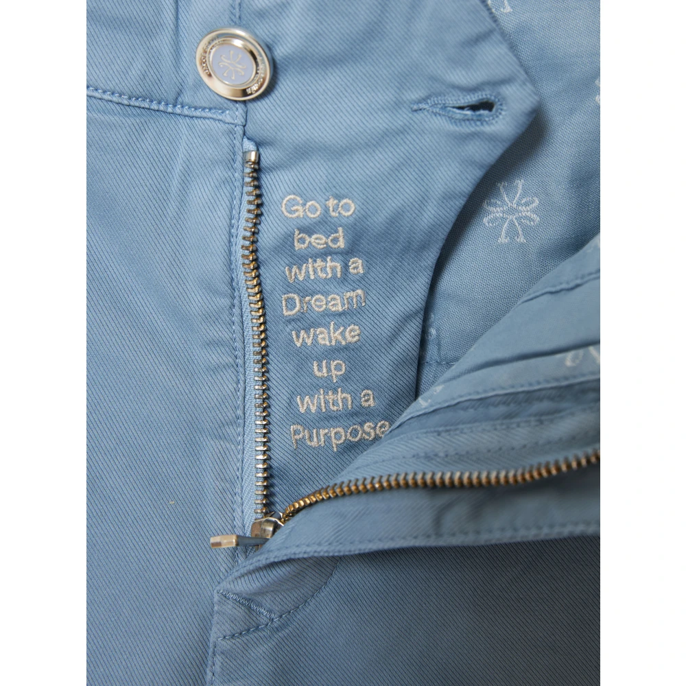 Jacob Cohën Katoen Lyocell Shorts met Zakken Blue Heren