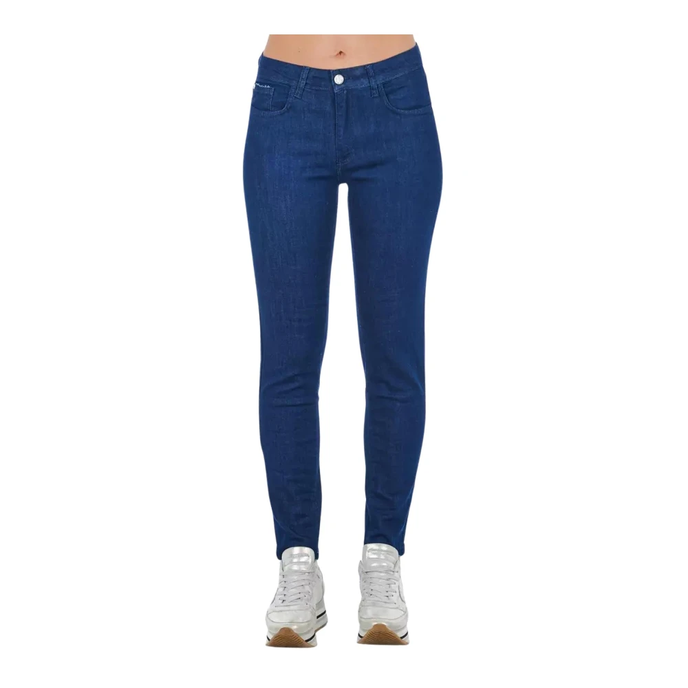 Frankie Morello Women's Blue Skinny Fit Jeans, W30, Skinny Denim Jeans With Pockets