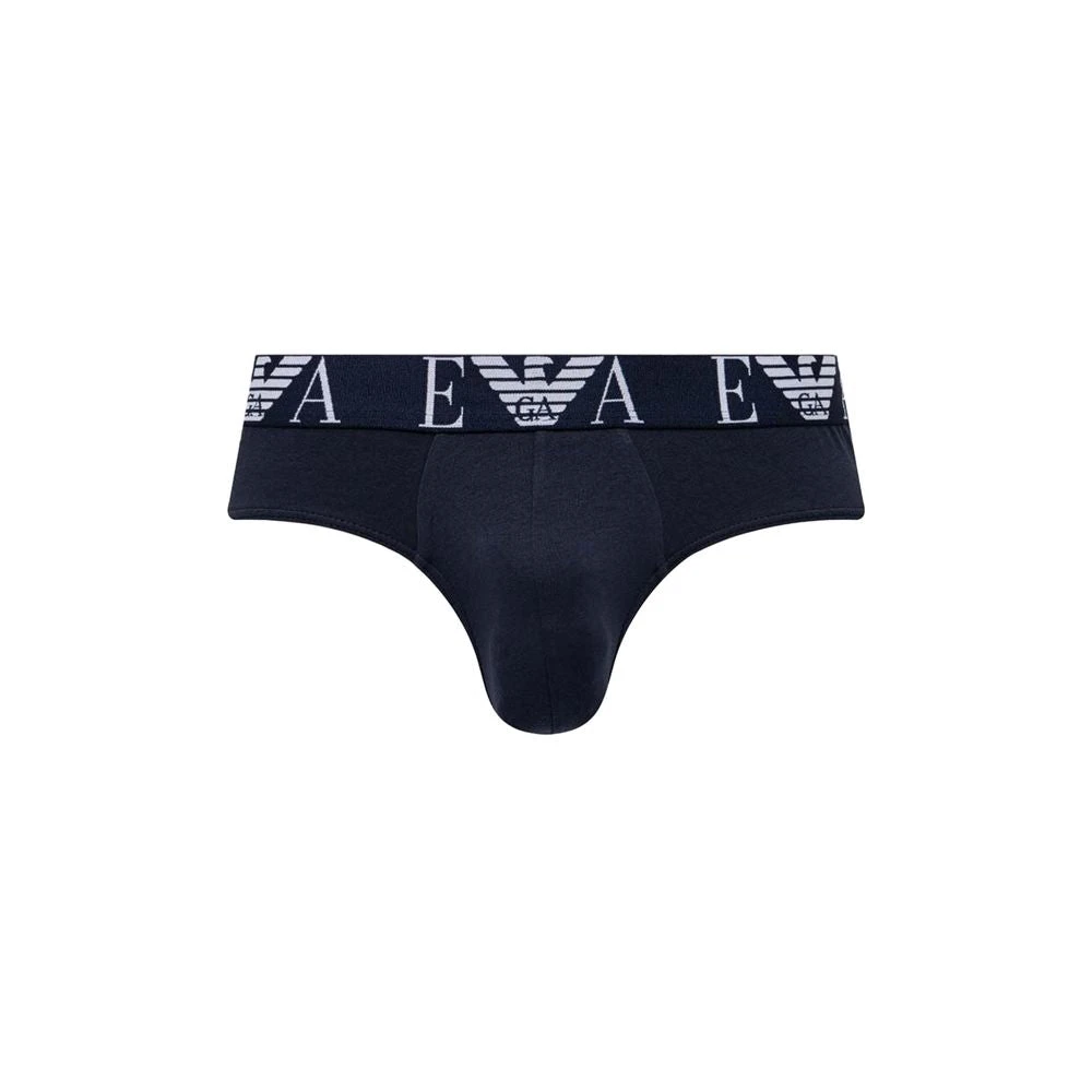 Emporio Armani Blauw Katoenen Ondergoed Collectie Herfst Winter Blue Heren