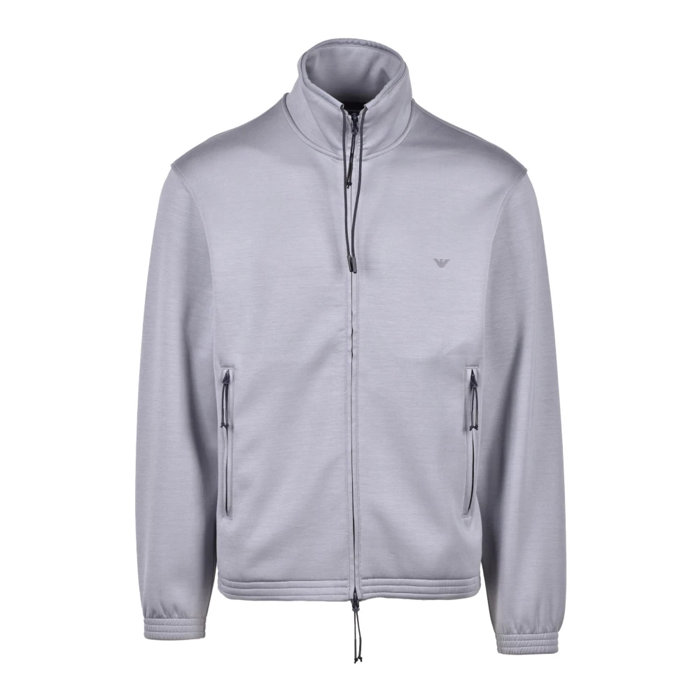 Emporio Armani Stilren Sweatshirt med Stretchmaterial Gray, Herr