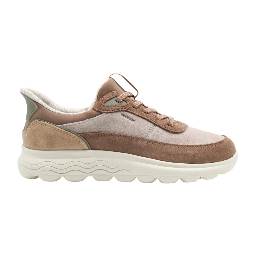 Geox Donna Beige Sneakers Da Spherica Plus - Immagine 2