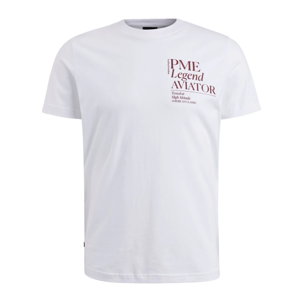 PME Legend T-Shirt- PME S S R-Neck Single Jersey White