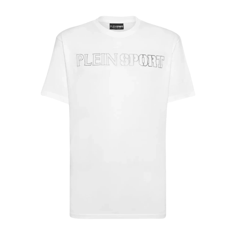 Plein Sport Vit Tiger Grafisk T-shirt White, Herr