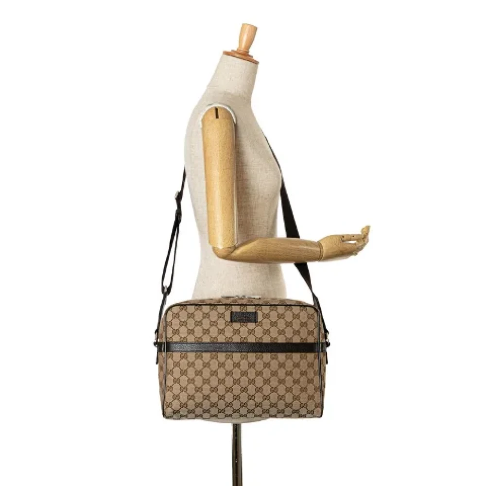 Gucci Vintage Pre-owned Canvas gucci-bags Beige Dames