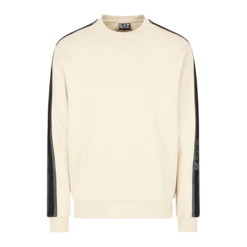 Emporio Armani Ea7 Men's Beige Sweatshirt By Ea7 Medium