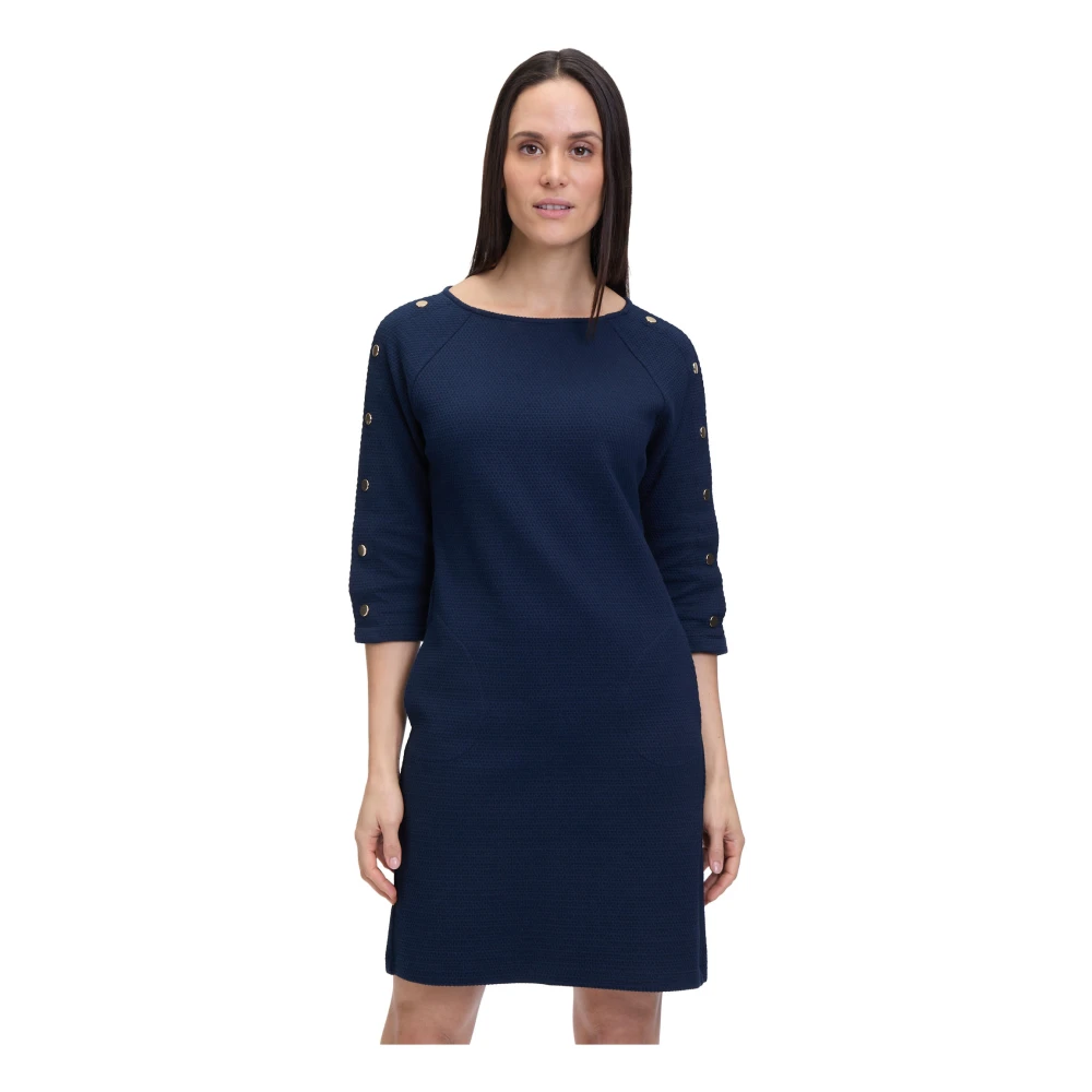 Betty Barclay Casual jurk met knopen Blue Dames