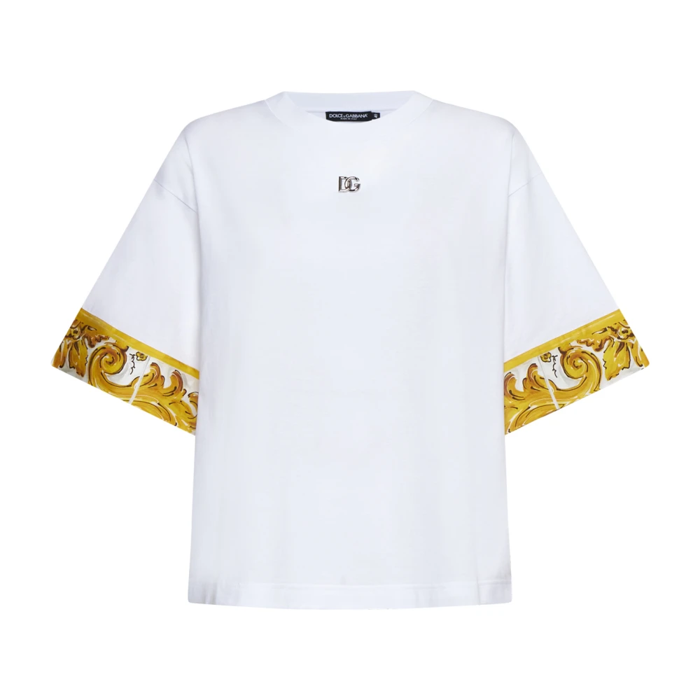 Dolce & Gabbana Stijlvolle T-shirts en Polos White Dames