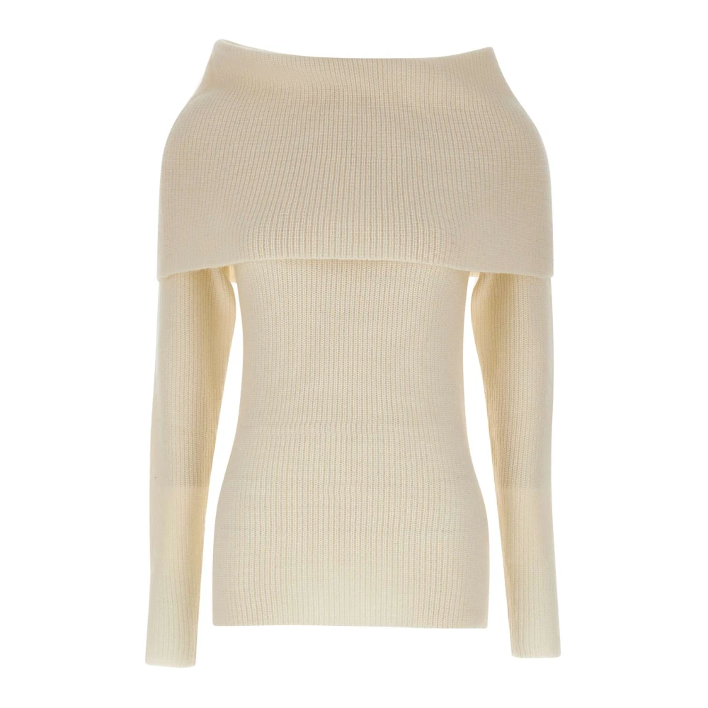 Fabiana Filippi Luxe Wol Zijde Trui Room White Dames