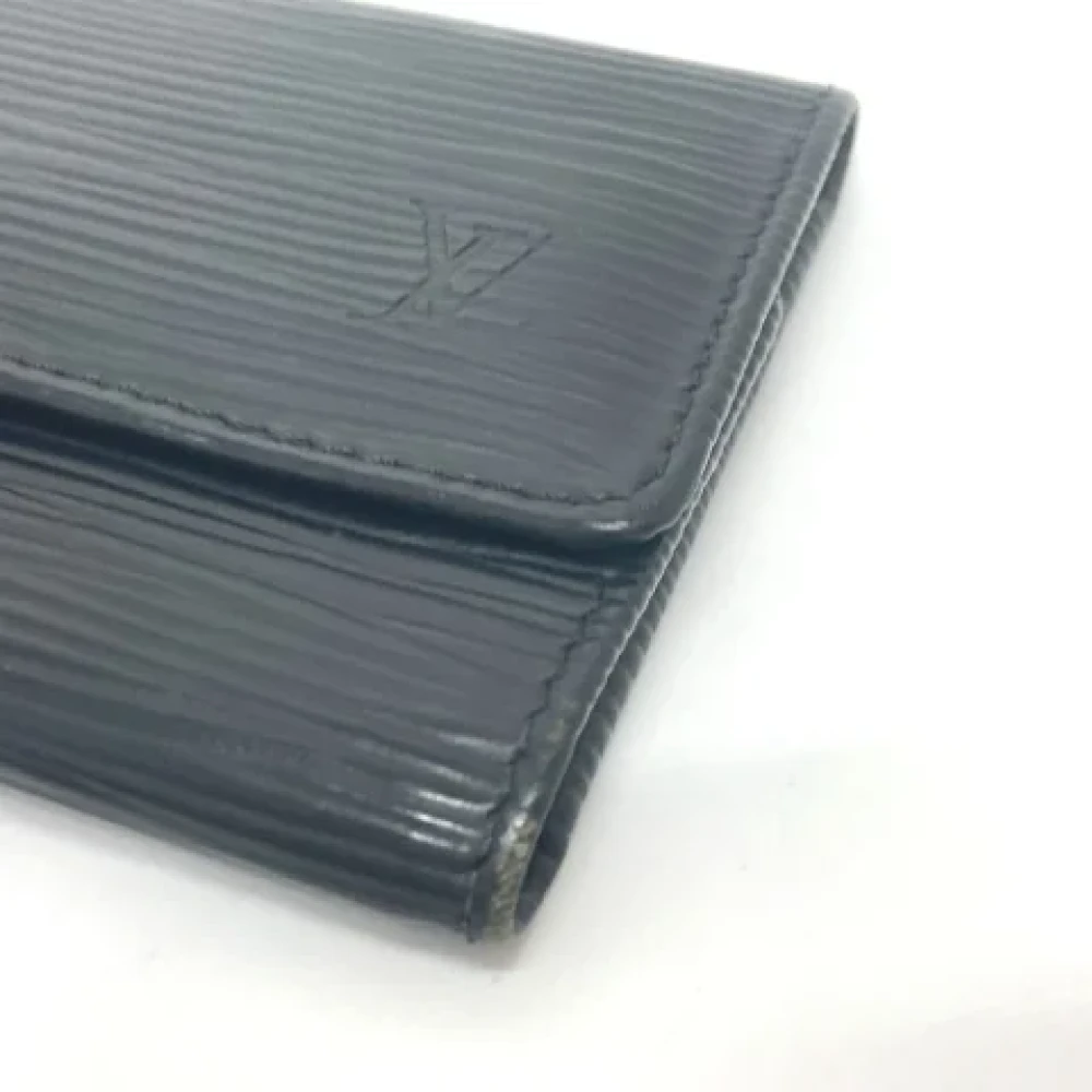 Louis Vuitton Vintage Pre-owned Leather key-holders Black Dames