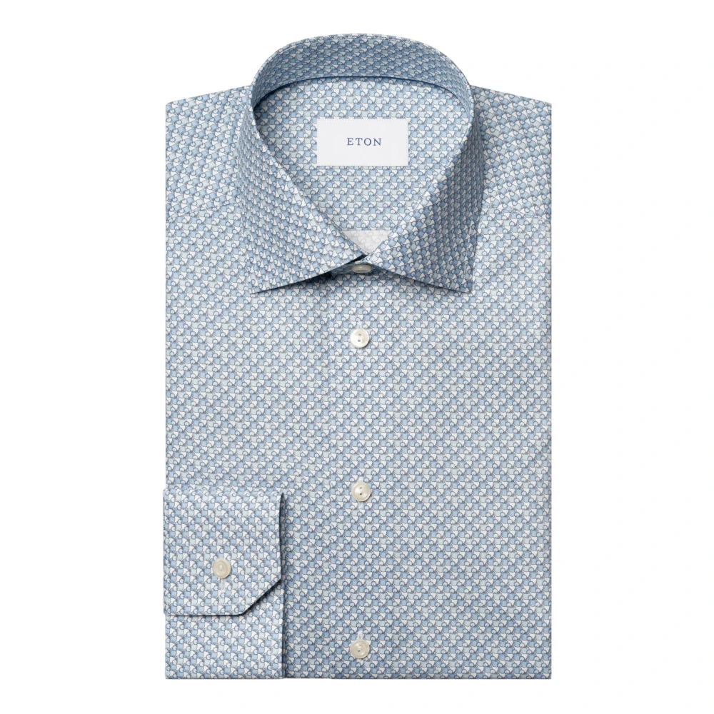 Eton Blue Formal Shirts, Male, 3XL, Motif Slim Fit Signature Twill Shirt