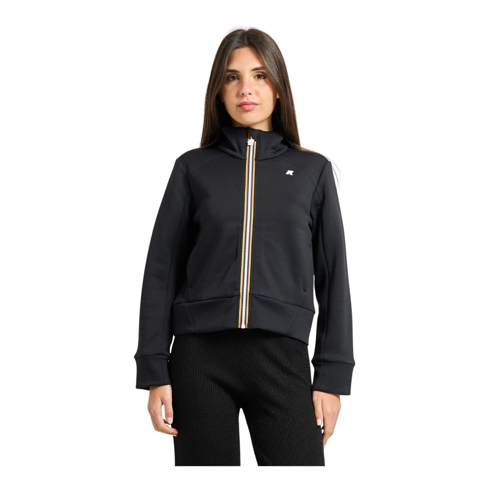 K-Way Donna Nero Felpe, Xs, New,