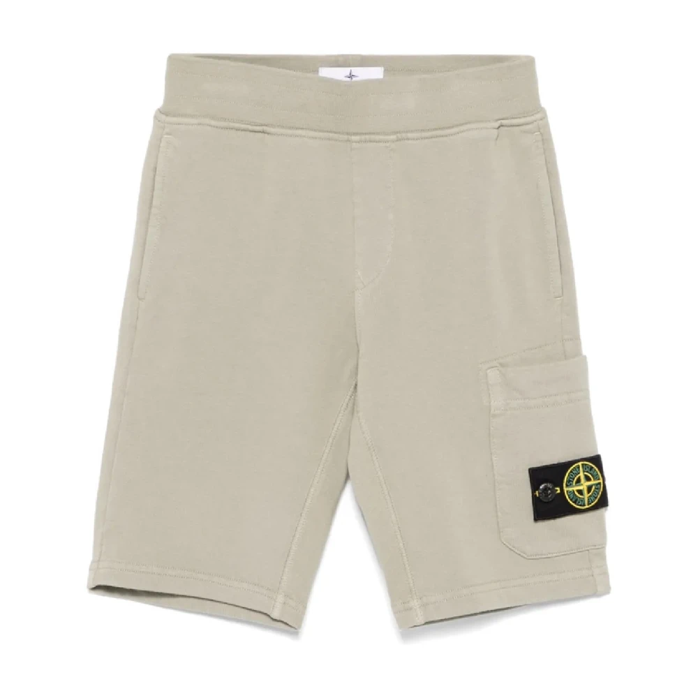 Stone Island Boys Beige Stylish Kids Bermuda Shorts