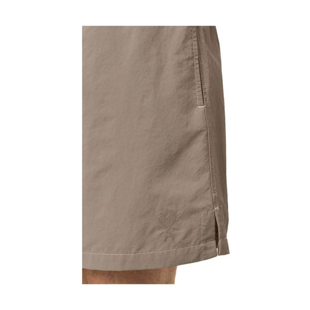 Ami Paris Ash Grey Beachwear Elastische Taille Gray Heren