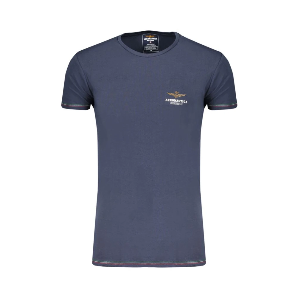 Aeronautica Militare Men's Blue T-Shirts, Xl, Cotton T-Shirt With Print