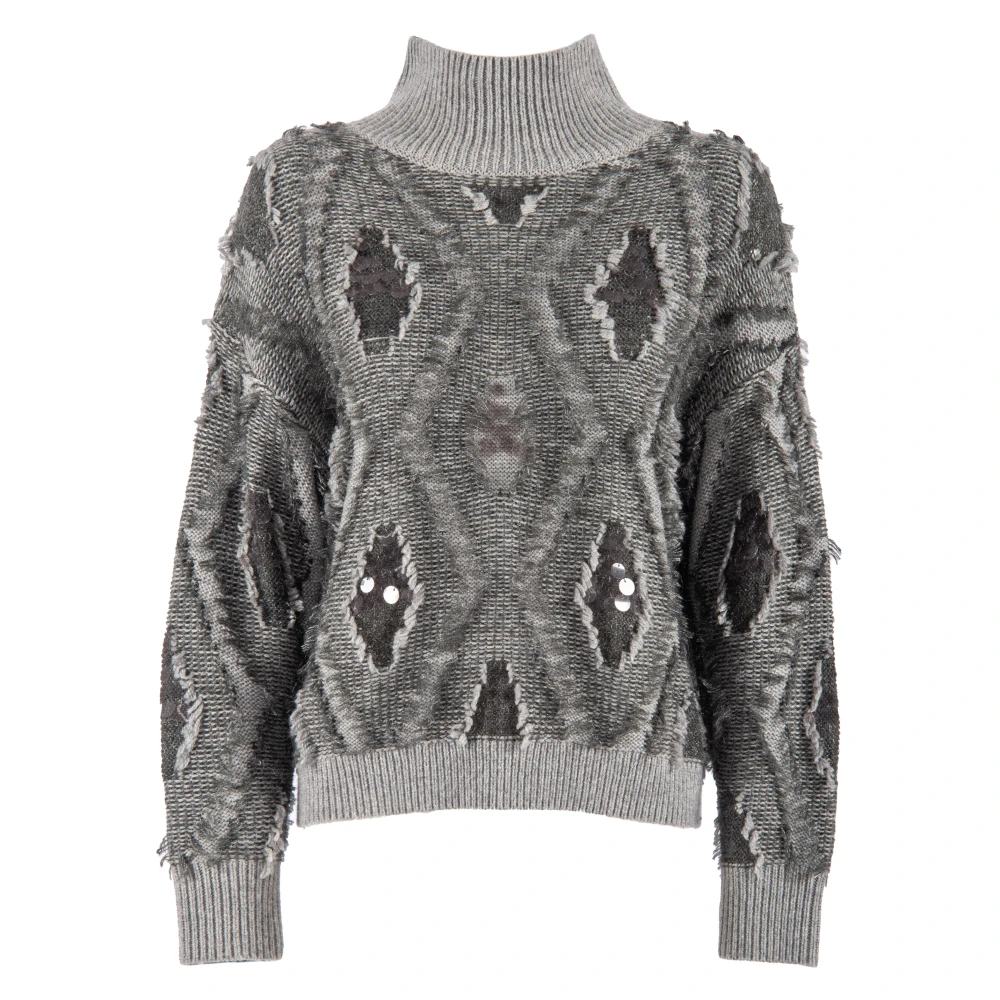 Nenette Grijze Sweaters voor Vrouwen Gray Dames