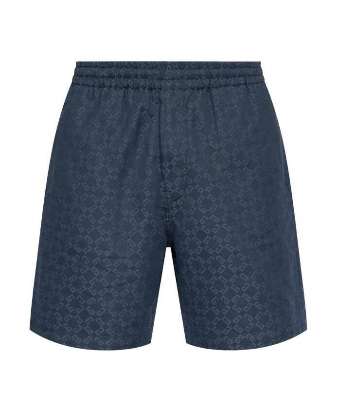 monogram-denim-shorts