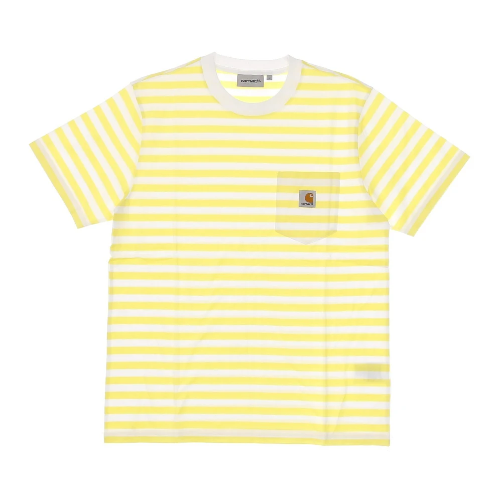 Carhartt WIP Limoncello White Zak T-shirt Yellow Heren