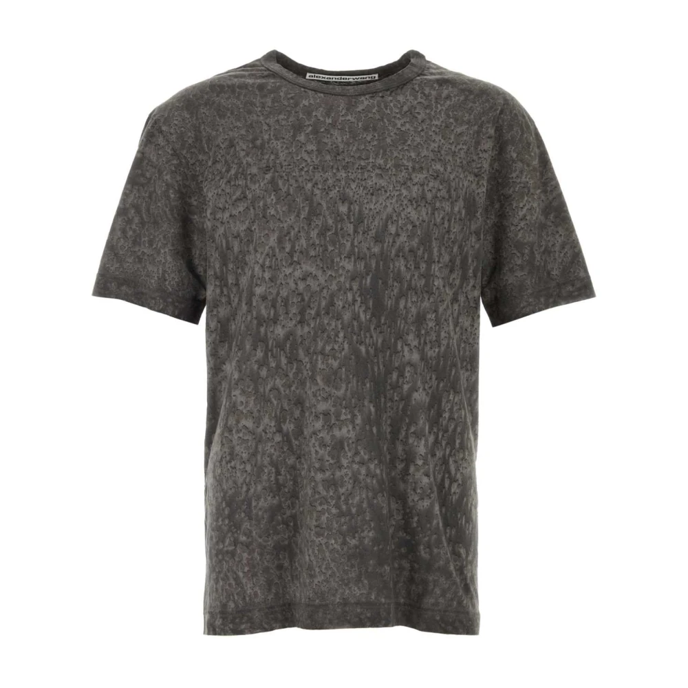 Alexander wang Donkergrijze Katoenmix T-shirt Gray Heren