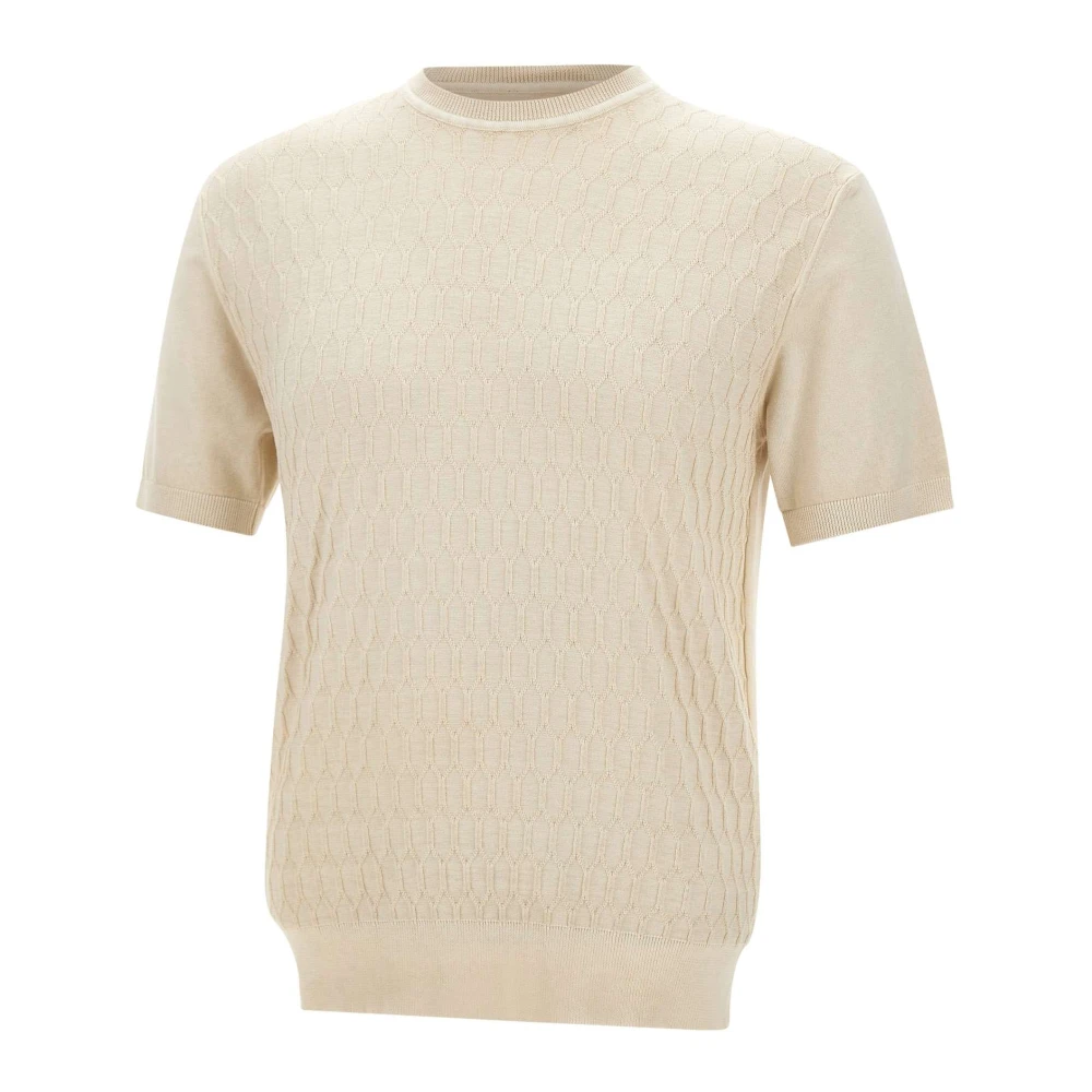 Peuterey Beige Mes Jumper - Male - Round-Neck Knitwear - Xl - Knitwear