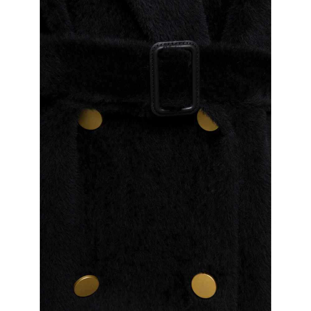 Tagliatore Jole Alpaca en Wol Jas Zwart Black Dames