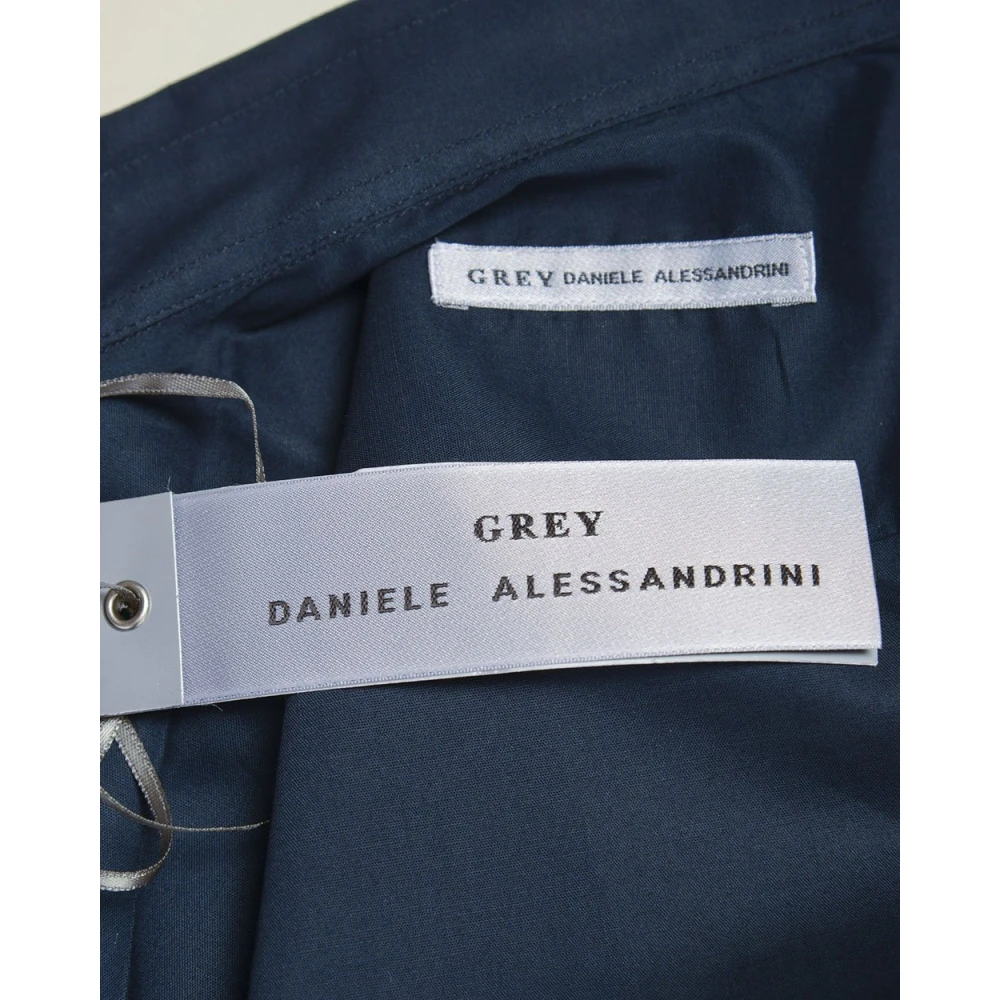 Daniele Alessandrini Basic Shirt Blue Heren