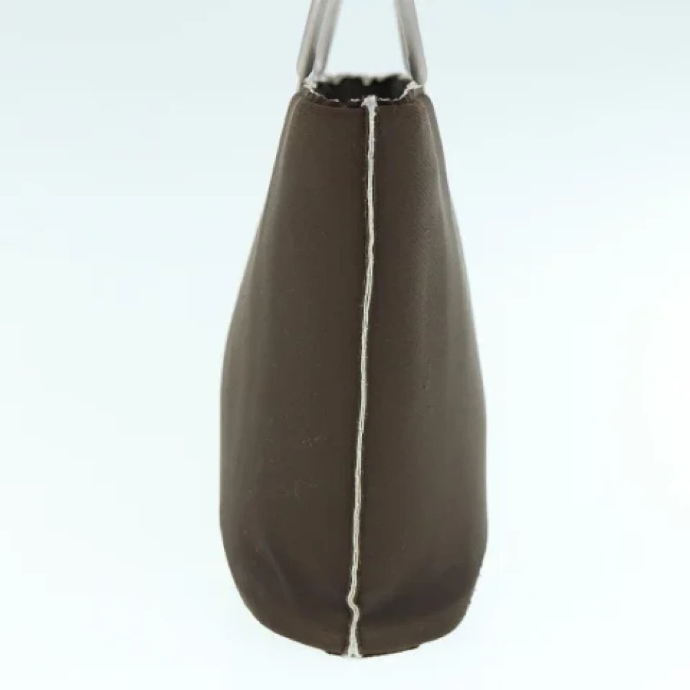 Chanel Vintage Pre-owned Nylon handbags Brown Dames