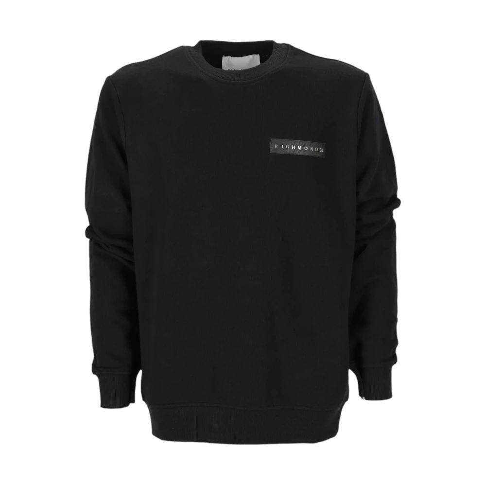 John Richmond Stijlvolle Sweatshirt voor Mannen Black Heren