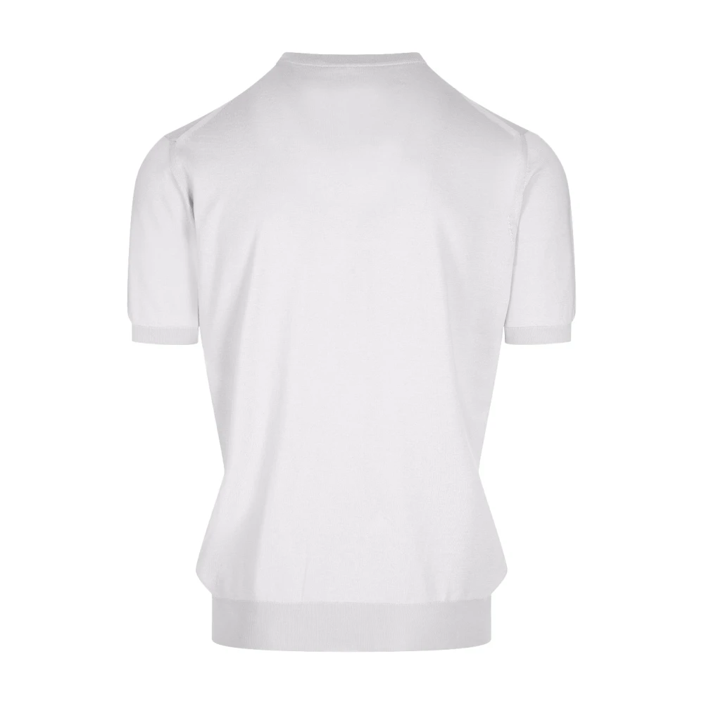 Kiton Witte Katoenen Overhemd White Heren