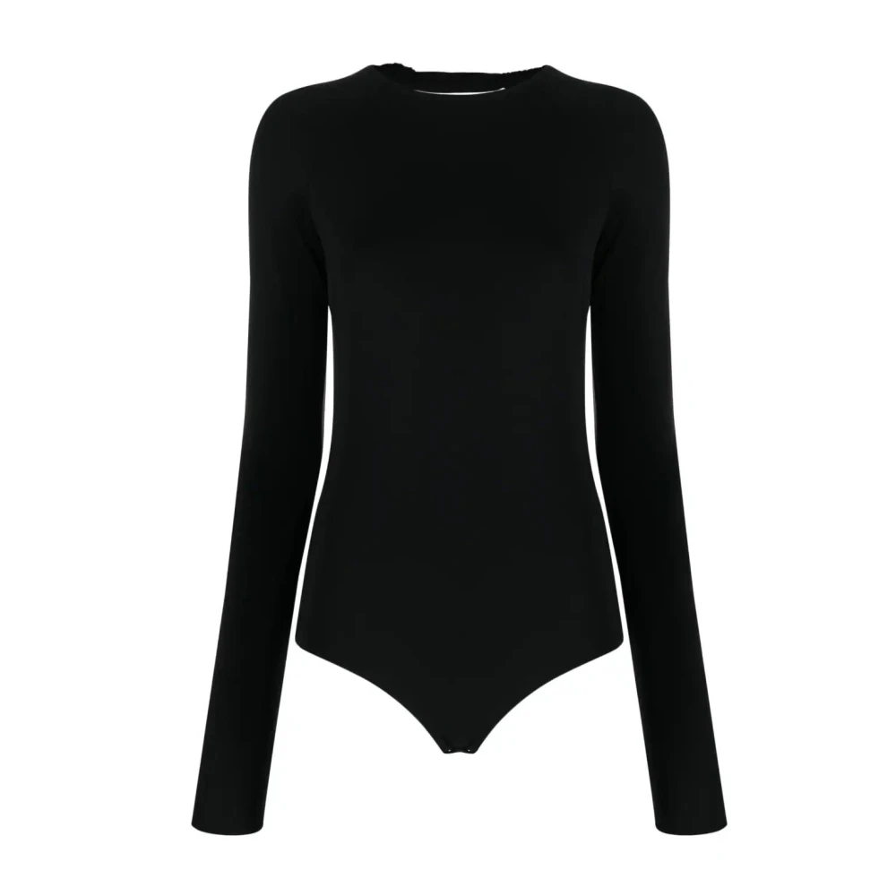 Jil Sander Vrouw Zwart Open Back Bodysuit