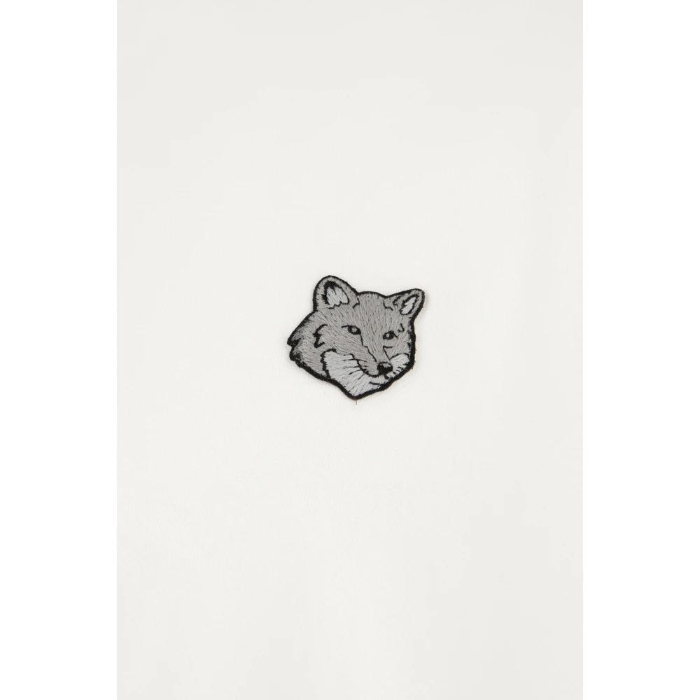 Maison Kitsuné Casual Katoenen T-Shirt voor Mannen White Heren