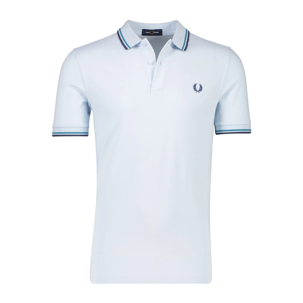 Fred Perry Polo Shirt Korte Mouw Lichtblauw Blue Heren