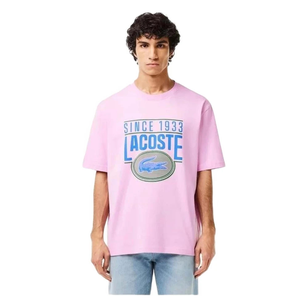 Lacoste Tee-Shirt T-shirt Pink Heren