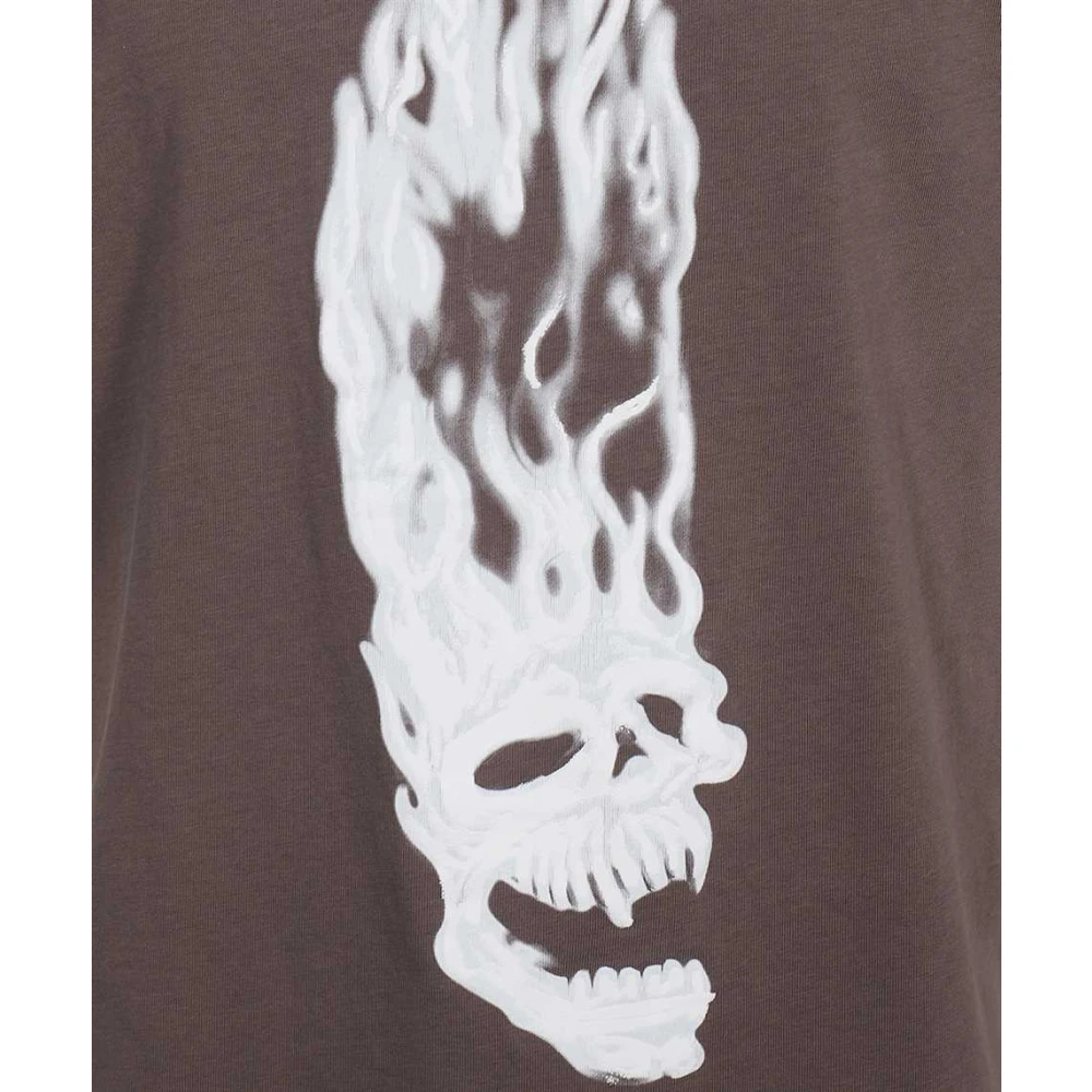 Heron Preston Katoenen T-shirt met Frontprint Brown Heren