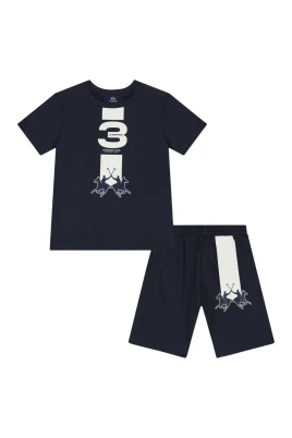 Logotyp T-shirt och Shorts Set