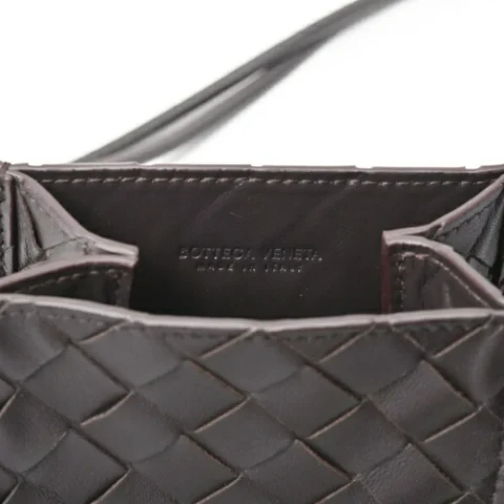 Bottega Veneta Vintage Pre-owned Fabric shoulder-bags Brown Dames