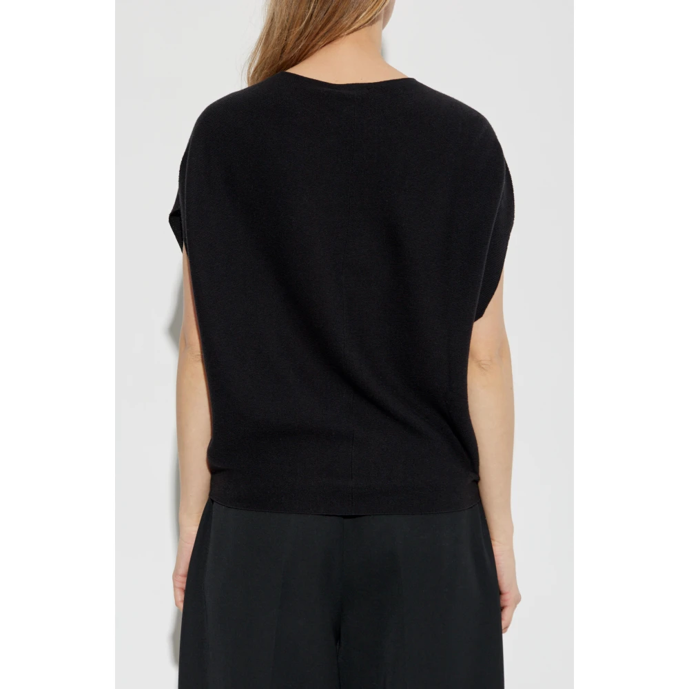 Emporio Armani Ronde hals trui Black Dames
